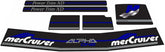 MerCruiser Stern Drive Engine Red Decals Sticker Ki